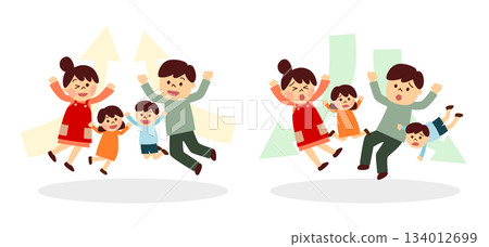 Set of jumping and falling families 134012699