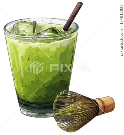 ice matcha 134012926