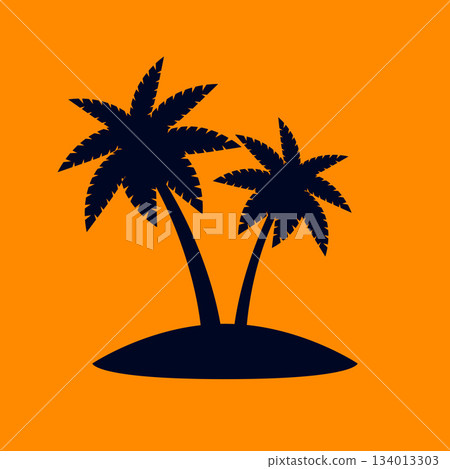 Tropical Palm Tree 134013303