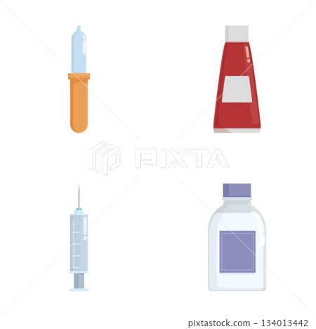 Medical and laboratory icons set Medical and laboratory icons set 134013442