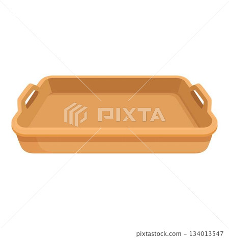 Chef meal tray icon cartoon vector. Container design plastic Chef meal tray icon cartoon vector. Container design plastic 134013547