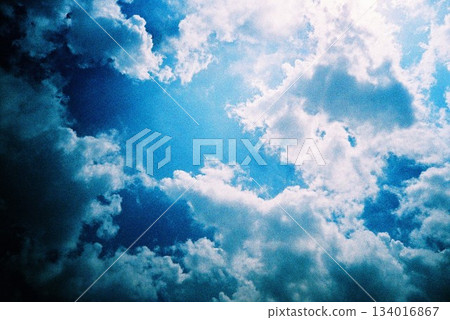 blue sky with clouds blue sky with clouds 134016867
