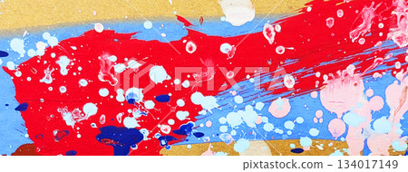 Abstract art background with dripping paint_251207_10_A 134017149
