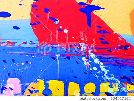 Abstract art background with dripping paint_251207_13 134017153