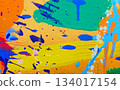 Abstract art background with dripping paint_251207_14 134017154