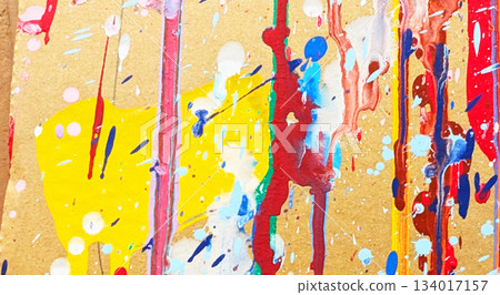 Abstract art background with dripping paint_251207_17_A 134017157