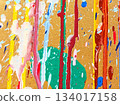 Abstract art background with dripping paint_251207_17_B 134017158