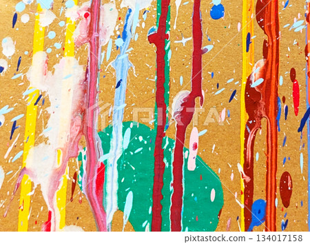 Abstract art background with dripping paint_251207_17_B 134017158