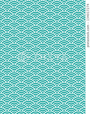 Blue-green wave pattern Blue-green wave pattern 134017274
