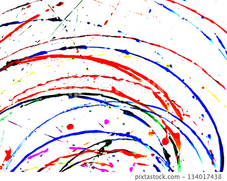 Abstract paint background with overlapping colorful lines_251123_55 134017438