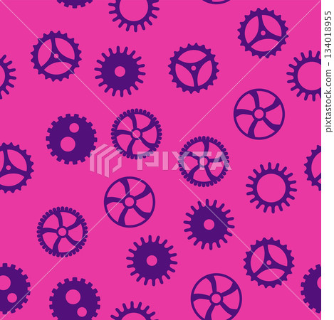 Gears and cogs, pink and purple for girls. Abstract engineering concepts. Wonderland, clockwork Gears and cogs, pink and purple for girls. Abstract engineering concepts. Wonderland, clockwork 134018955