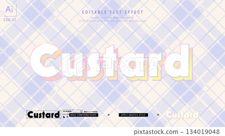 柔和的精美文字設計。可編輯的圖形樣式模板。 134019048