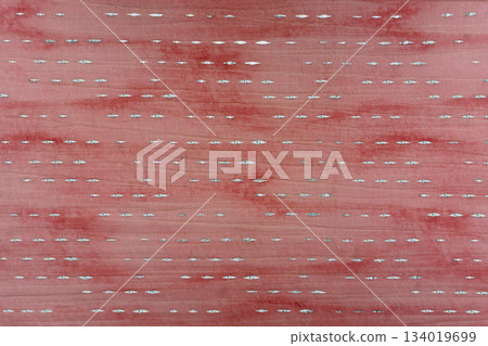 Pink Silk Fabric Texture with Horizontal Silver Dots and Tie-Dye Luster Pink Silk Fabric Texture with Horizontal Silver Dots and Tie-Dye Luster 134019699