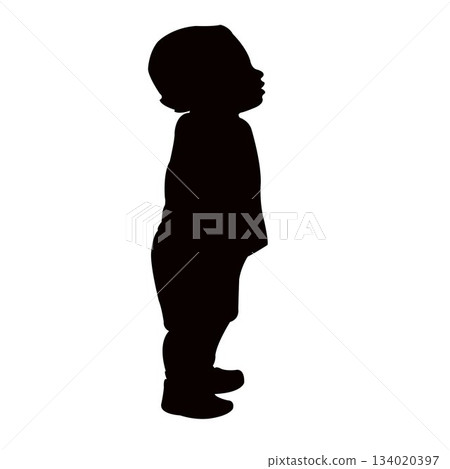 a child body silhouette vector a child body silhouette vector 134020397