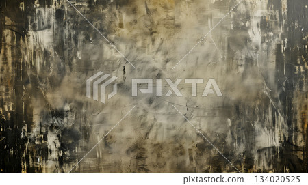 Empty concrete wall. Gray concrete wall as background. Abstract design with textured black stone wall background 134020525