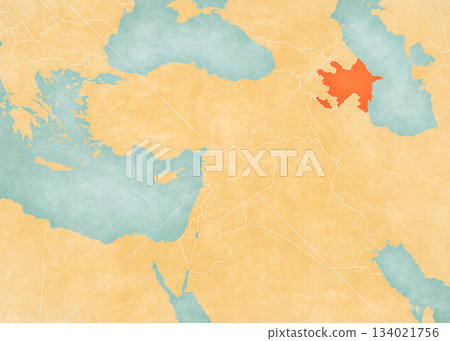 Map of Near East - Azerbaijan 134021756