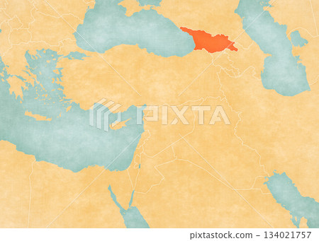 Map of Near East - Georgia Map of Near East - Georgia 134021757