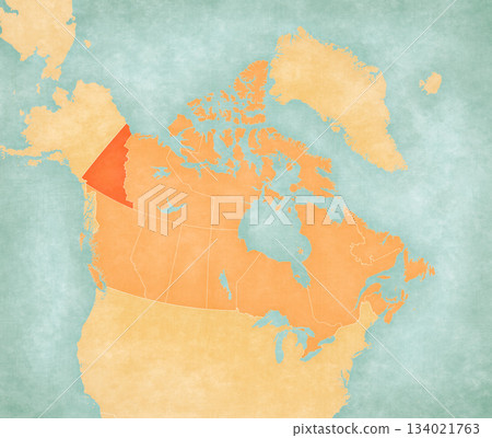 Map of Canada - Yukon Map of Canada - Yukon 134021763