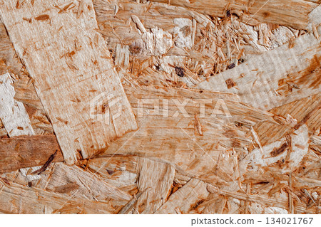 chipboard yellow flat background close-up 134021767