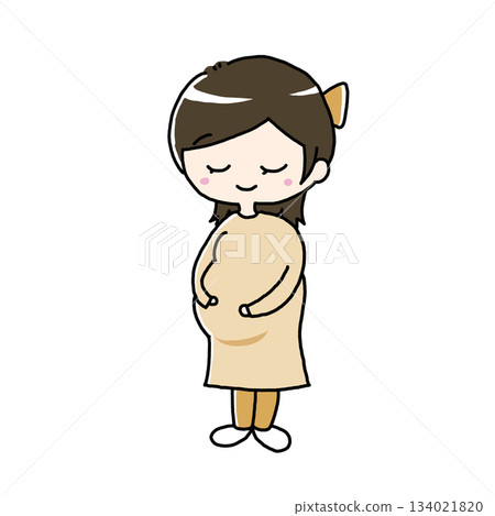 孕婦的例證 134021820