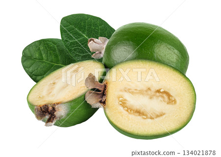 Feijoa fruit isolated on white background 134021878