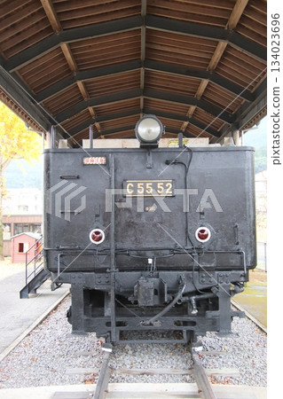 Steam locomotive in the SL Square at Yoshimatsu Station on the JR Kyushu Hisatsu Line Steam locomotive in the SL Square at Yoshimatsu Station on the JR Kyushu Hisatsu Line 134023696