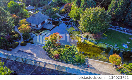 PArt of Japanese garden in Hamburg PArt of Japanese garden in Hamburg 134023731