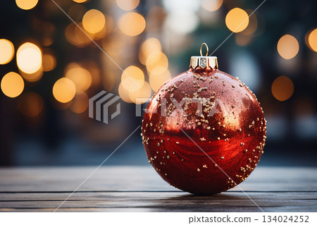 Holiday season is here, image of Christmas decoration with customizable space for text or Christmas wishes. Holiday season is here, image of Christmas decoration with customizable space for text or Christmas wishes. 134024252