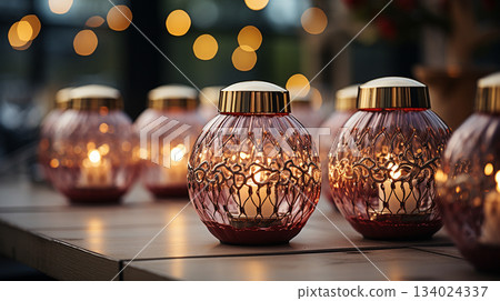Holiday season is here, image of Christmas decoration with customizable space for text or Christmas wishes. Holiday season is here, image of Christmas decoration with customizable space for text or Christmas wishes. 134024337