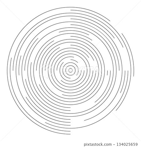 Signular Ripple Drawing Radial ripple icon. Concentric circles with... - Stock Illustration ...