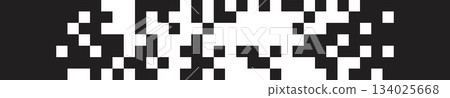 Pixel background with dissolvation, disappearing, defragmentation or dispersing visual effect. Black square dots texture. Mosaic pattern. Simple geometric wallpaper. Vector graphic illustration Pixel background with dissolvation, disappearing, defragmentation or dispersing visual effect. Black square dots texture. Mosaic pattern. Simple geometric wallpaper. Vector graphic illustration 134025668