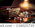 small vintage jewelry box 134025739