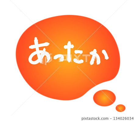 Orange warm image motif material and text 134026034