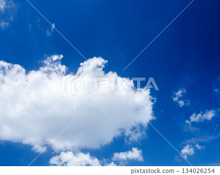 Blue sky with white clouds floating Text space Blue sky with white clouds floating Text space 134026254