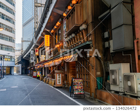 Drinking street under the guard 134026472