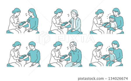 一套適用於所有年齡層患者的方案，旨在緩解他們對採血和注射的焦慮或緊張情緒。 134026674