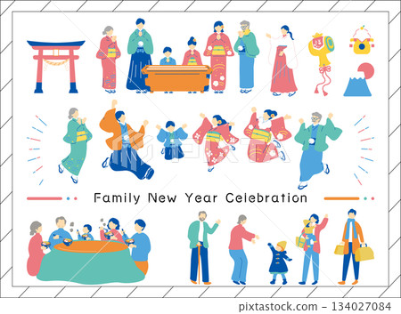 New Year 's family 134027084