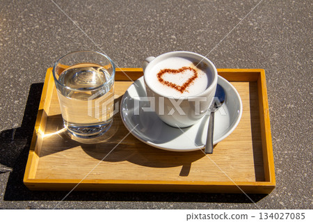 Time for a cappucino coffee 134027085