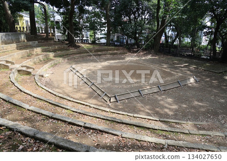 東京世田谷區宮坂世田谷八幡神社的相撲擂台 東京世田谷區宮坂世田谷八幡神社的相撲擂台 134027650