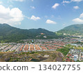 Aerial view village in Phuket Thailand nature background 134027755