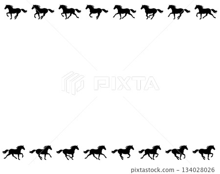 Horse frame silhouette Horse frame silhouette 134028026