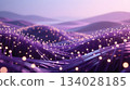 Purple wave and light fantastic background wallpaper material background 134028185