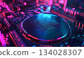 Semiconductor wafer engineer computer industrial. 134028307