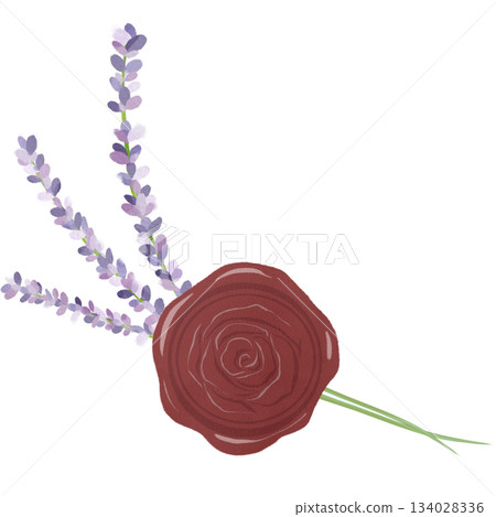 紅色密封印章 134028336