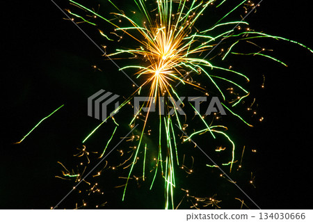 Fireworks celebrating the coming new year. 134030666