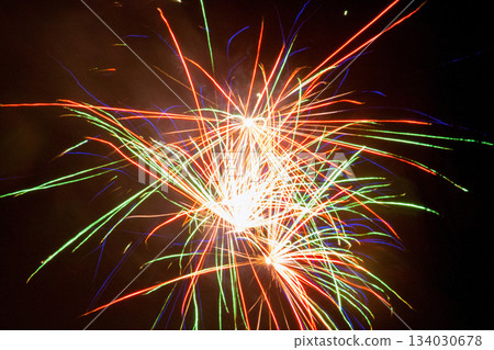 Fireworks celebrating the coming new year. 134030678