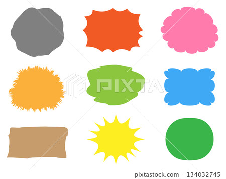 Set of 12 speech bubbles Set of 12 speech bubbles 134032745