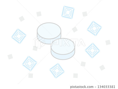 用線條描繪的鹹糖插圖 134033381