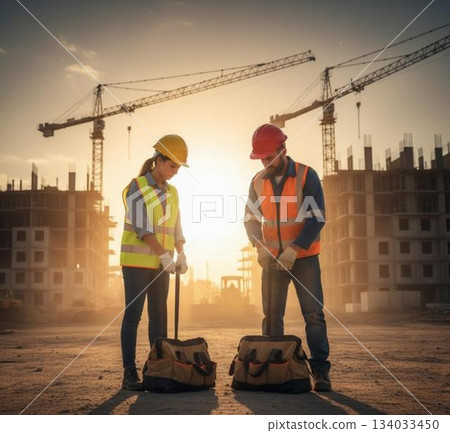 建築地盤工人 134033450