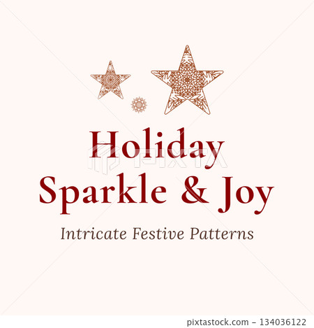 Holiday Sparkle and Joy Intricate Festive Pattern Design Holiday Sparkle and Joy Intricate Festive Pattern Design 134036122